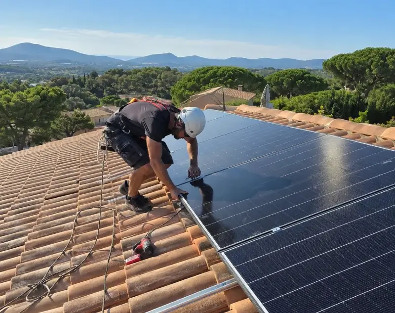Installateur panneaux solaires Châteauneuf-le-Rouge — pose photovoltaïque sur toiture