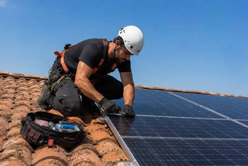 Maintenance et monitoring de panneaux solaires à Châteauneuf-le-Rouge