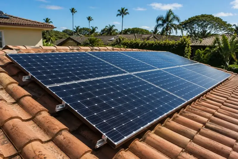 Installation de panneaux solaires à Châteauneuf-le-Rouge